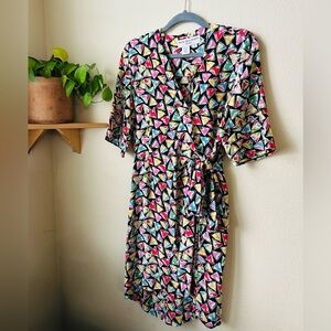 Vintage Silk Wrap Dress